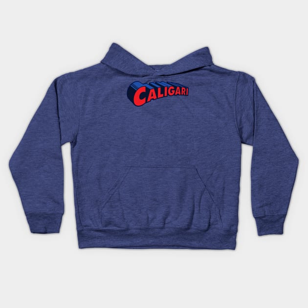 Super Caligari Kids Hoodie by drcaligari